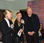 Oliver Kahn (Oliver Kahn Stiftung), Alexander Höller (The Emotion Artist) mit Moderatorin Carolin Henseler Alexander Höller (The Emotion Artist)